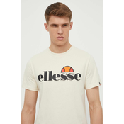Pamucna majica Ellesse SL Prado Tee za muškarce, boja: bež, s tiskom, SHV07405