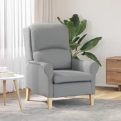 Fotelja Svjetlosiva Tkanina