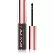 Makeup Revolution London Brow Gel gel za obrve i pomada 6 ml nijansa Dark Brown za žene