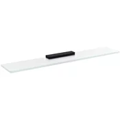 Steklena polica 700 mm, črna/mrzlo steklo - Črna - 700x21x100 mm - Steklo - Sapho - PIRENEI - 700 - Polica - 700 - 21 - 100 - 14
