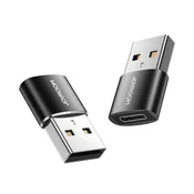 Joyroom adapter USB-C - USB F/M, črna