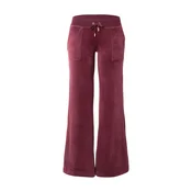 Juicy Couture Hlače Layla vinsko rdeča
