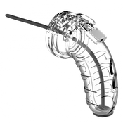 Shots ManCage Model 16 Chastity 4.5 Cage with Silicone Urethal Sounding