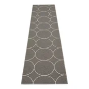 Temno siv zunanji in notranji tekač 70x300 cm Boo Charcoal Linen – Pappelina