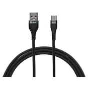 slomart TRACER USB-A na USB-C kabel, 1m, črn