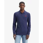 Levis za moške. A5797-0001 Polo majica Housemark navy (L), Priložnostno, Bombaž, Dolg rokav, Mornarica