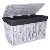 Gockowiak Pleteni zaboj 66x40x40 cm - 105L - bel in siv