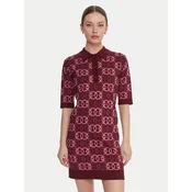 PINKO Pletena obleka Nothing 106039 A2YD Bordo rdeča Regular Fit