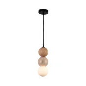 MAXLIGHT P0664 - Luster na sajli ALICE 1xG9/7W/230V precnik 10 cm crna/bež