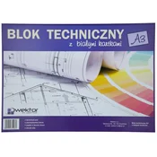 shumee Tehnični blok A3 bel 10 listov VEKTOR