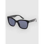 Dot Dash Vortex Shiny Black Sunglasses grey