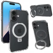 Spacecase SPACECASE RING PRO MAG CLEAR OVITEK ZA IPHONE 16 ZA MAGSAFE 100% ZAŠČITA, (21967893)