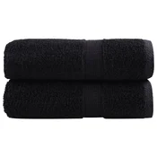 Premium rucnici za pranje SOLUND 2 kom. crni 30x30 cm 600 g/m2