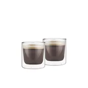 Kozarca za kavo, dvojno steklo, 150 ml, set 2 kos