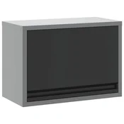 Vidaxl Omarica za orodje s shranjevanjem Črna in siva 50 x 25 x 35 cm