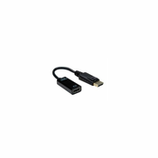 VALUE Value DisplayPort / HDMI adapterski kabel DisplayPort  vtič\, HDMI-A  vtičnica 0.15 m črna 12.99.3139  DisplayPort kabel, (20419524)