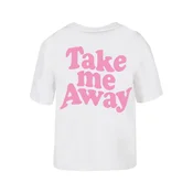 Miss Tee Majica Take Me Away roza / bela