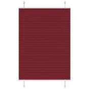 Plisirana zavjesa Bordo crvena 90x100 cm Širina tkanine 89,4 cm Poliester