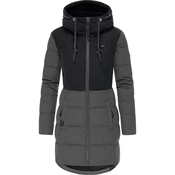 Ragwear Zimski plašč Ashani siva/črna