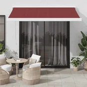 Tenda na ručno uvlačenje bordo 350 x 250 cm
