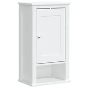 Vidaxl Kopalniška stenska omarica BERG bela 40x27x71,5 cm borovina