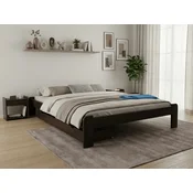 Ljubki dom Postelja ADA 180 x 200 cm oreh Posteljno dno: Lamelno posteljno dno, Vzmetnica: Vzmetnica Somnia 17 cm