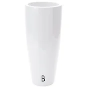 Baštenska saksija TALOS Gloss Bela