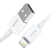 Baseus CALYS-02 Kabel za brzo punjenje Lightning 2.4A 0,25m bijeli
