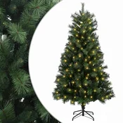 Vidaxl Umetno Zložljivo Božično Drevo 150 cm 150 LED Toplo bela