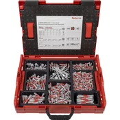 fischer L-Boxx 102 DuoLine 833-Piece Dowel Set, 6-10 mm Diameter, 30-80 mm Length, DuoPower, DuoTec and DuoBlade, for Professionals and DIY Enthusiasts
