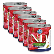 Farmina N&D dog Quinoa Weight Management 6x285 g, 5+1 GRATIS