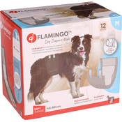 Flamingo vpojne plenice za samce M 46 - 60 cm 12 kos - Pet Interest - Za pasje mladičke - Navajanje na čistočo - 60x60cm 10kosov