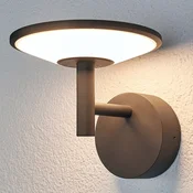 Lucande LED zunanje stensko svetilo Fenia, antracit, aluminij, IP65 - Sodobni - antracit, opal