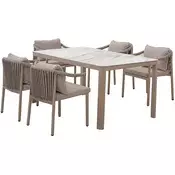 Jedilni set iz aluminija BOISE CAPPUCCINO