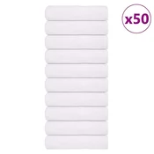Vidaxl Brisače za roke FROGN 50 kosov bele 50x100 cm 360 g/m2