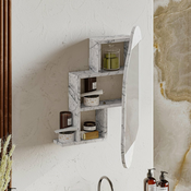 HANAH HOME Kupatilski ormaric Cloud Storage Bathroom Wall Mirror Carrara