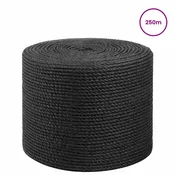 vidaXL Vrv iz jute 8 Črna 100% Tossa jute