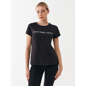 Calvin Klein Jeans Majica J20J220253 Črna Slim Fit