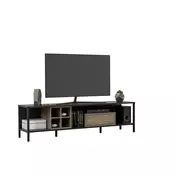 NISKA KOMODA  180/49/42 cm  crna, boja hrasta