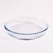 BORCAM okrugla rebrasta toplinski otporna staklena posuda 1,720 ml, 26045 mm 1017153