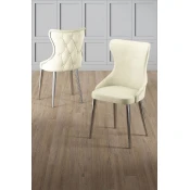 Hanah Home Set stolica Alpa, 85x59x98 cm, 4 komada, Krem
