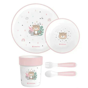 KikkaBoo set posuda 4 dela Savanna Pink ( KKB40137 )