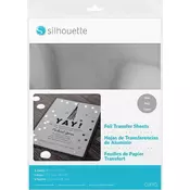 Silhouette Foil Transfer Sheets - 21,5 cm x 28 cm - Silver