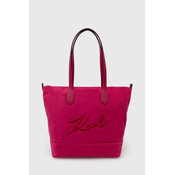 Torbica Karl Lagerfeld roza barva, 245W3031