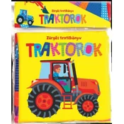 Zörgős textilkönyv - Traktorok