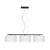 Lestenec na vrvici ASTRA 3xE27/60W/230V bela