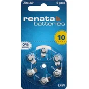 Renata baterija ZA10 1,45V Zink-Air baterija za SLUSNI APARAT,PAK6 (cena po kom.)