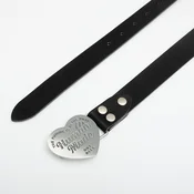 Pas HUMAN MADE Leather Buckle Belt Silver L