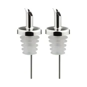 Set of 2 free flow bottle pourer spouts, for oil and vinegar - Westmar