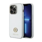 Guess Ovitek Guess 4G Strass Metal Logo za iPhone 15 Pro (srebrn)